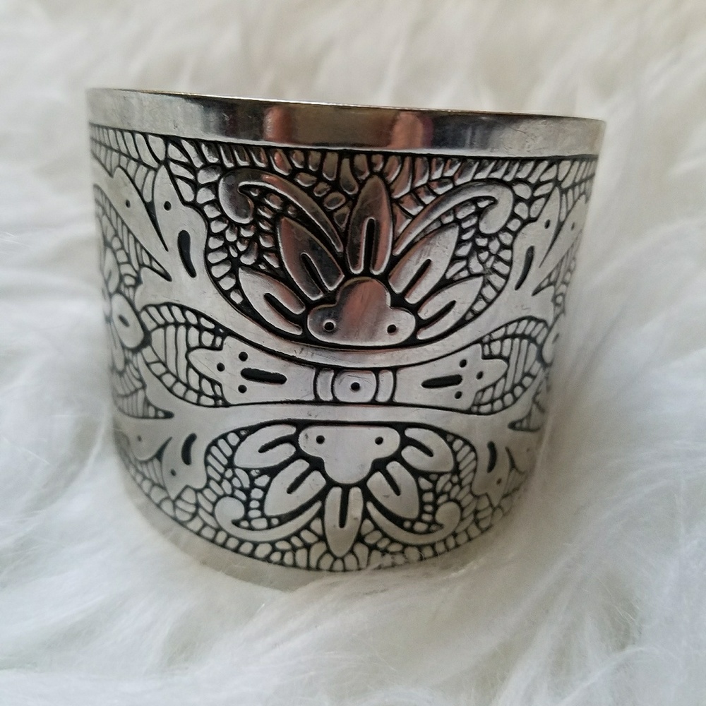 Silver Cuff Bracelet - Picture 2 of 7